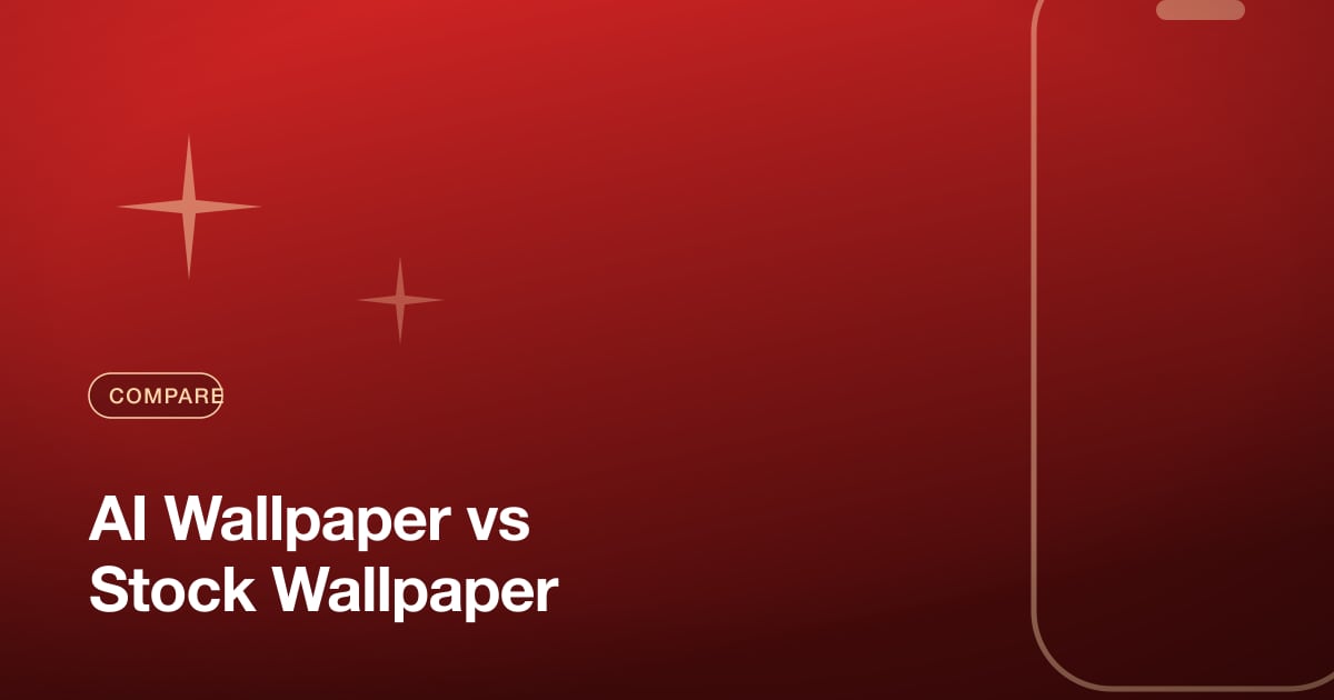 AI Wallpaper vs Stock Wallpaper