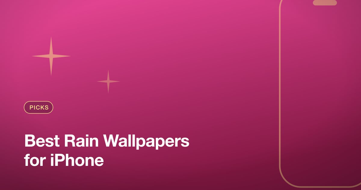 Best Rain Wallpapers for iPhone