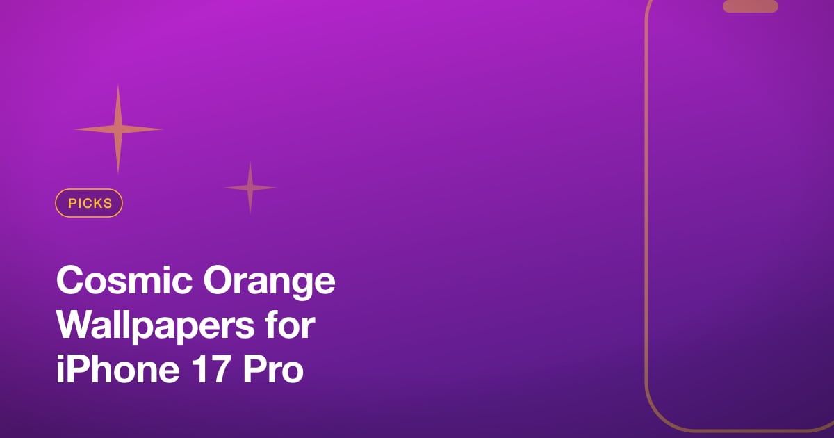 Cosmic Orange Wallpapers for iPhone 17 Pro