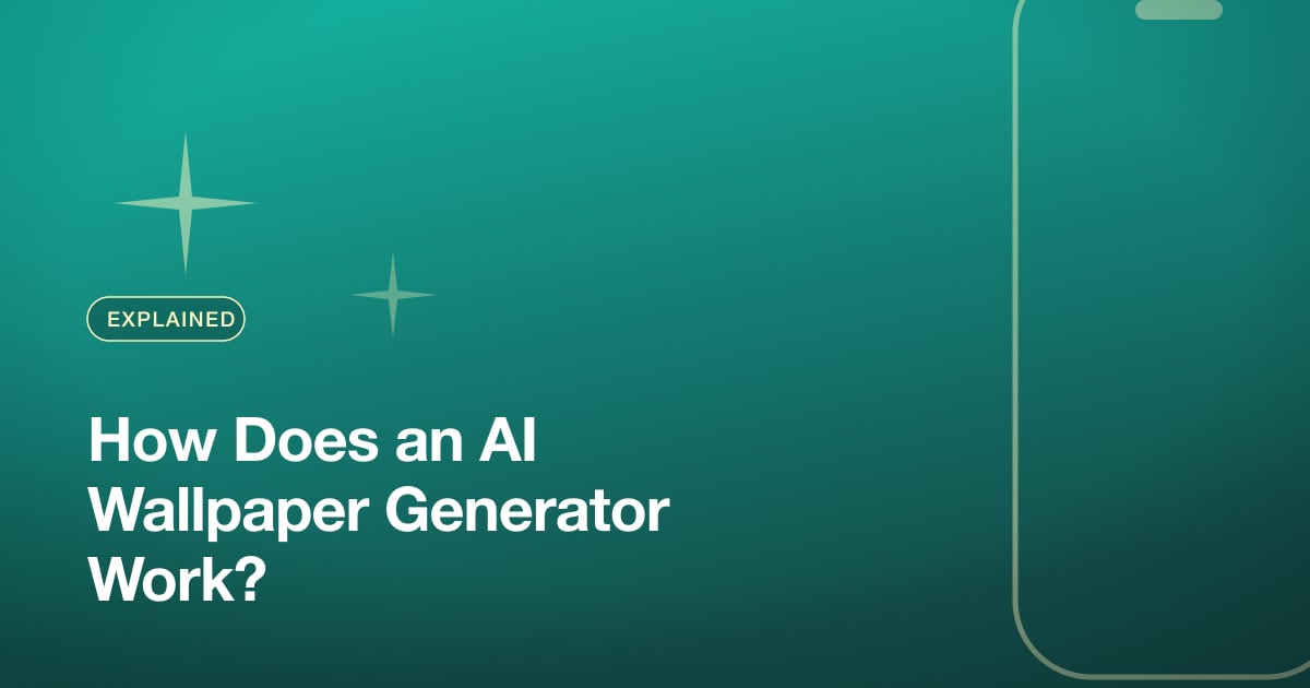 How Does an AI Wallpaper Generator Work?