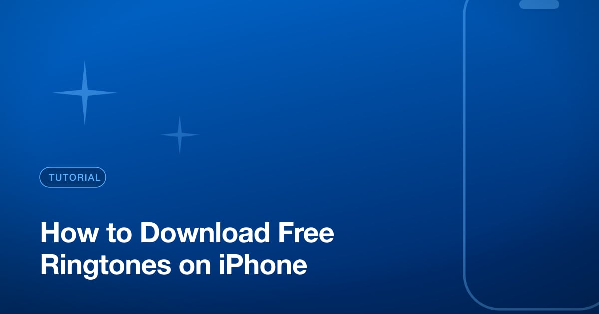 How to Download Free Ringtones on iPhone