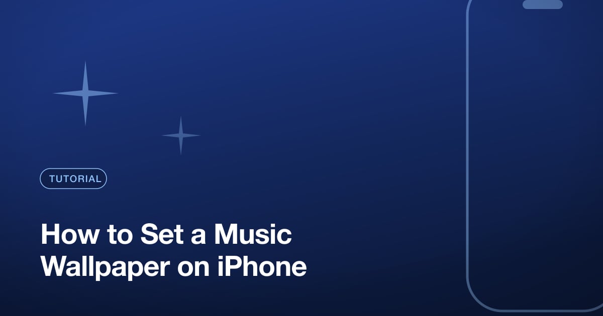 How to Set a Music Wallpaper on iPhone