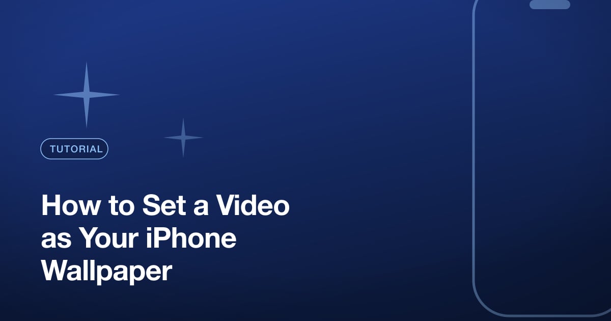 How to Set a Video as Your iPhone Wallpaper