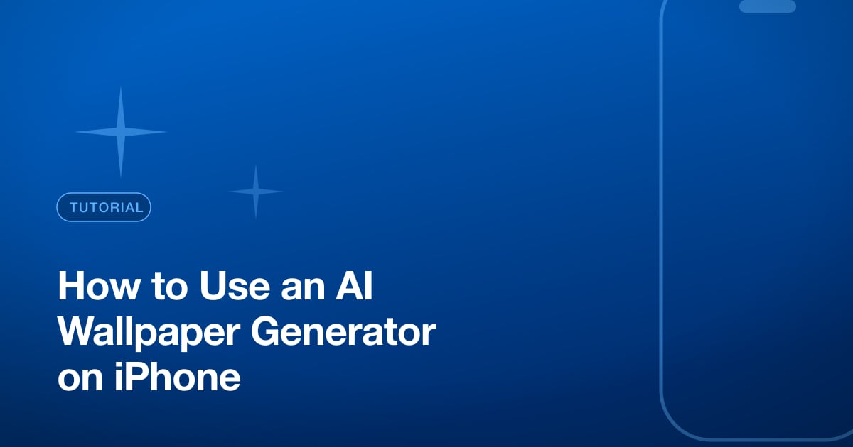 How to Use an AI Wallpaper Generator on iPhone