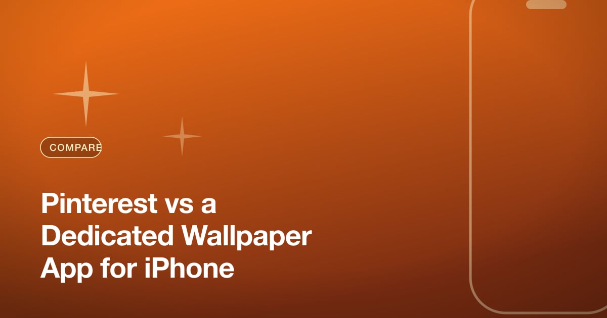 Pinterest vs a Dedicated Wallpaper App for iPhone