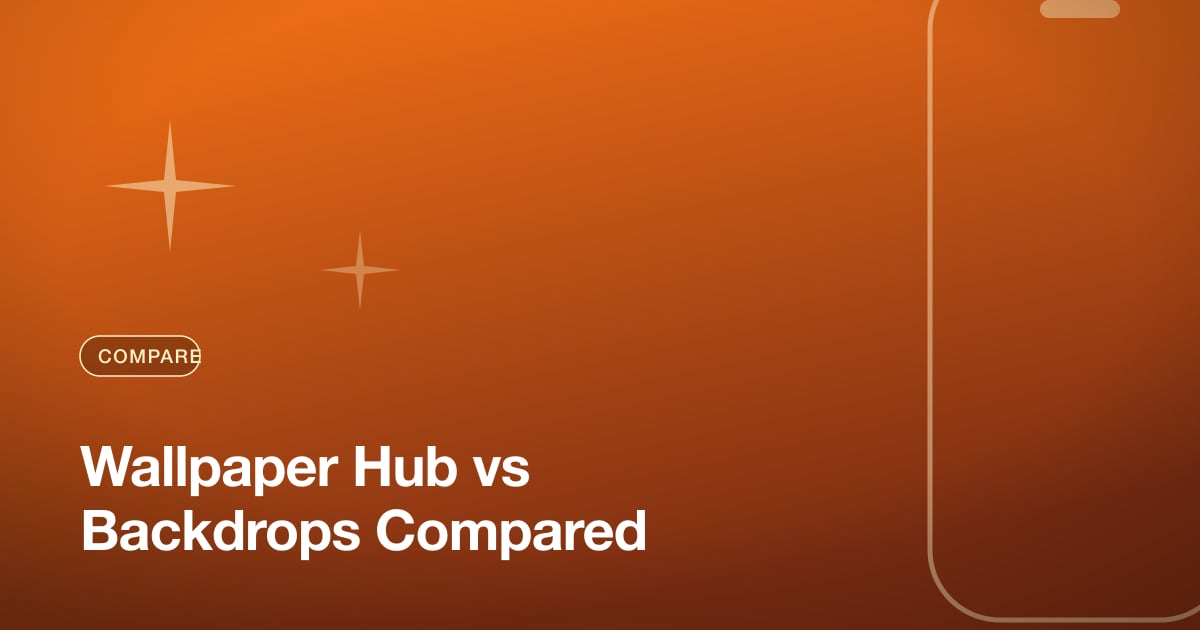 Wallpaper Hub vs Backdrops Compared